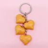 Decorative Figurines Acrylic Heart Keychain Small Pendant Exquisite Gift Handbag Key Chain Little Creative Gifts