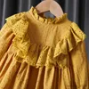 Robes de fille Robes d'été pour les filles à manches longues jolie fille robe de princesse enfants fête filles robe enfants fille vêtements de mode été 2023 nouveau