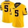 CUSTOM Michigan 9 J.J. McCarthy College Football Jersey Woodson 2 Corum McNamara 10 Tom Brady 4 Jim Harbaugh 5 Jabrill Peppers Aidan Hutchin