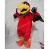 2024 Nouveau Red Eagle Mascot Costumes Halloween Cartoon personnage de personnage Suit Noël Festival Outdoor Festival Robe Promotionnel Advertising Vêtements