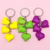 Decorative Figurines Acrylic Heart Keychain Small Pendant Exquisite Gift Handbag Key Chain Little Creative Gifts