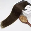 Hair Weft Extensions #2 ciemnobrązowe prawdziwe ludzkie włosy Extenisony szyte w niewidzialnych przedłużeniach włosów 100G