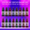 Nowy styl Puff 15000 Djeńczyk Vape SFOG Soul Bar 15000 Puffs Vaper 22ml Prefilled 15 Smaki Vapes Djeńskie Puff 15k E Zestaw papierosów z 6 RGB Lights Big Vapor Pen