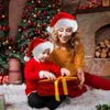Nuevos suministros de juguetes navideños Sombreros navideños Año nuevo Sombrero de felpa grueso Adultos Sombrero para niños Decoraciones navideñas para el hogar Regalos de Navidad de Papá Noel Gorro cálido de invierno