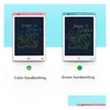 Grafische tablets Pennen 8,5 inch LCD-schrijftablet Ding Board Schoolbord Handschriftblokken Cadeau voor advertenties Kinderen Papierloos notitieblok Memo's Gr Otflv