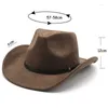 Berretti Cappelli da cowboy da uomo Cappello da cowgirl Western Country per donna The Sun British Cup Cappellini di lusso Panama Jazz