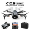 K103 Pro Drone 4k HD Dual Camera Four Axis Aircraft Obstacle Avoidance Optical Flow Localization RC Brushless Motor FPV Toy Drones