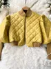 SINGREINY Patchwork PU Warm Jacket Elegant Long Sleeve Korean Top Fashion Ladies Winter Casual Knit Short Coat 231218