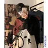 Men's Sweaters Sweater Loose Autumn/Winter Japanese Vintage Cartoon Underlay