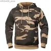 Tactische Jassen Camouflage Hoodies Herenmode Sweatshirt Mannelijke Camo Capuchon Heup Herfst Winter Militaire Hoodie Heren Fleecejassen US/EUR MaatL231218