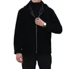 Vestes pour hommes 2023 Mode d'hiver Casual Version coréenne Fourrure Un court avec veste d'agneau en cachemire pour hommes Double Face Wear
