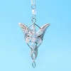 Gioielli da sposa in nastro sterling 925 Lord Princess Arwen Evenstar Collane con pendente per le donne Arwen Crystal 210315248J