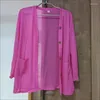 Maglieria da donna Taglie forti 5XL Maglioni cardigan lavorati a maglia Donna coreana Primavera Estate Scialle con protezione solare Manica lunga Top leggero da vacanza