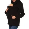 Moderskapstoppar tees höst vinter känguru kappa moderskapskläder plus storlek graviditet tröja premama baby bärare i 0-12 månader gravida hoodies 231218