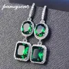 Pansysen 100% 925 Sterling Silver Emerald Sapphire Gemstone Drop Earrings for Women Anniversary Party Fine Jewlery 전체 210622486