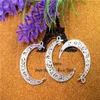 45 pz Argento Placcato Hollow Crescent Moon Pendenti E Ciondoli Ciondolo Forniture di Gioielli Connettore di Collegamento Gocce 39 9mm270y