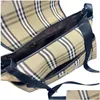 Sac à couches imperméable maman bébé fermeture éclair marron plaid imprimé ventes sac à dos messager pile fourre-tout mode trois pièces ensemble livraison directe dhrst