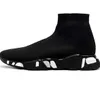 Eğitmenler Ayakkabı Platform Spor Sneaker Erkekleri Kadınlar Tripler S Paris Socks Boots Tüm Siyah Beyaz Mavi Işık Şerit Kahverengi Ruby Grafiti Vintage Lüks
