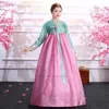 Ethnic Clothing 2023 Korean Folk Dance Dress Hanbok National Flower Embroidery Vintage Banquet Stage Performance Wear Party Costume