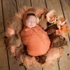 Couvertures DonJudy 2pcs Set Born Po Shooting Props Tricoté Mohair 150 40 Wrap avec chapeau assorti Infant Pographie Studio Accessoires