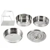 Double Boilers 3 Tier Stainless Steel Steamer Stackable Cooker Pot Pressure Accessories