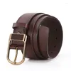 Belts 2024 Vintage Needle Buckle Belt With High Quality Genuine Leather Trendy Adjustable Design For Men And Women 120cm