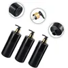 Liquid Soap Dispenser Press Box Empty Pump Bottles Kitchen Salon Skincare Bathroom Household Products 3 Pcs 500ML Black PET Leak-proof