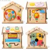 Sorting Nesting Stacking toys Educational Sensory Toys Wooden Montessori Activity Board Hardware Locks Motor Skill Busy for Children Kids Toddler Gifts Q231218