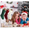 Yeni Noel Oyuncak Malzemeleri 1 PC Örme Noel Dışında Noel Dekoru Hediye Çantası Şömine Dekor Noel Güzel Hediye Çantası Noel Çorap Dekoratif Şömine