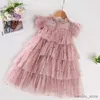 Mädchenkleider Kleine Mädchen Sommerkleider Pailletten Tüll Kindergeburtstag Hochzeit Party Prinzessin Kleid 3 6 8 Jahre Elegante Kinder Freizeitkleidung