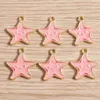 Charms 10 stks 18x19mm Cartoon Emaille Zeester Hangers Voor Het Maken Drop Oorbellen Ketting DIY Handgemaakte Armband Sieraden bevindingen