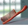 Hair Brushes Natural Purple Sandalwood Wide Tooth Hair Comb Detangler Combs Massage Anti-static for Curly Hair 231218