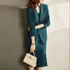 Abiti da lavoro Primavera Autunno Moda Blazer doppiopetto Cappotti Sling Abiti da donna Set a due pezzi Coreano Elegante Office Lady