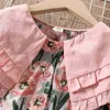 Mädchenkleider Frühling Herbst Mädchen Prinzessin Kleider Rosa Party Ballkleid Kleid Langarm Kinder Kostüme Baby Mädchen Kleidung 6 8 10 12 Jahre