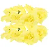 Decorative Flowers 50 Pcs Flower Head Bride Artificial Grave Decorations For Cemetery Rose