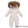 Down Coat -30 Winter Baby Clothes Thicken Warm Jumpsuits Snowsuits 2024 Girls Boy Hooded Jacket Waterproof Rompers Ski Suits Kids