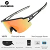 Eyewears ROCKBROS Cycling Glasses Polarized Sport Bike UV400 Bike Glasses Goggles Men Women Bicycle Googles Mtb Running Sunglasses