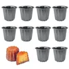 Ferramentas de bolo 10 pcs aço carbono canele cozimento moldes de aço carbono bolo pan moldes panelas mini moldes para pastelaria francesa creme biscoito 231216