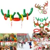 Новые рождественские игрушки, рождественские игры, надувная шапка с рогами северного оленя, кольцо, бросок Navidad Natal, рождественский подарок для детей, новогодний подарок, рождественский декор Noel 2023