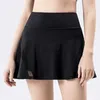 Skirts Women Sports Mini Skirt 2 in 1 Yoga Shorts Mesh Stitching Fitness Running Tennis Badminton Anti Exposure Skirts Gym Sportswear YQ231218