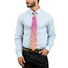 Papillon Cravatta da uomo Bianco Paisley Collo Da rosa ad arancione Ombre Retro Colletto casual Personalizzato Fai da te Abbigliamento quotidiano Accessori per cravatte di qualità