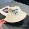 Hoeden met brede rand Emmer Designer Desingers bucket hats Luxe effen kleur letter zonnehoeden modetrend reizen buckethats temperament honderd hoed