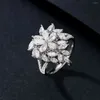 Bagues de cluster YQ2023 Bague émeraude Pur 18 carats Bijoux en or Nature Diamants blancs 1,79 ct Pierres précieuses Femme pour femmes Fine