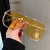 Sunglasses Frames Oversized Women 2023 Unique Fashion For Men UV400 Punk Glasses Trending Female Eyewear 231216