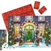 3D Bulmaca Noel Advent Takvim Takvim Bulma Bulma Hediye Kutusu 1008pcs Oyuncak 24 Gün Geri Sayım Çocuklar için Yetişkinler 231218