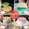 Moules de cuisson 4/6/8 pouces rond silicone pastel couche gâteau moule mousse moule outils pour gâteaux formes de cuisson