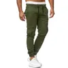 Herenbroeken Heren Contrasterende kleur streetwear cargo met enkelband Trekkoord in de taille Multi-zakken Slim Fit Grote maten