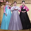 Etnik Giyim Pakaian Tradivisional Kore Hanbok Elbise Utuk Wanita İstana Kuno Jubah Leher v Nasional Kinerja Kimono Yukata Asien Gaya
