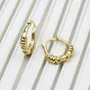 Dangle Chandelier 10 Pairs Cute Tiny Gold Plated Spiral Hoop earrings Metallic Simple Design Earrings Jewelry Women Gift 30826 231218