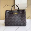 10a 1:1 Woven womens bag Family 8-line tote bag Woven Buckle Original Leather Portable Single Shoulder Woven Crossbody Official Document fashion luxury